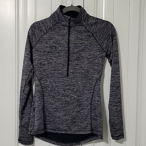 Women's Champion Athletic Jogger Quarter Zip Jacket Size XS Black and white